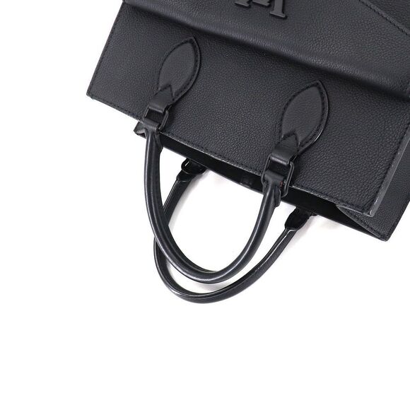 Louis Vuitton Lockme Tote PM Shoulder Bag Leather Noir Black - Picture 5 of 9